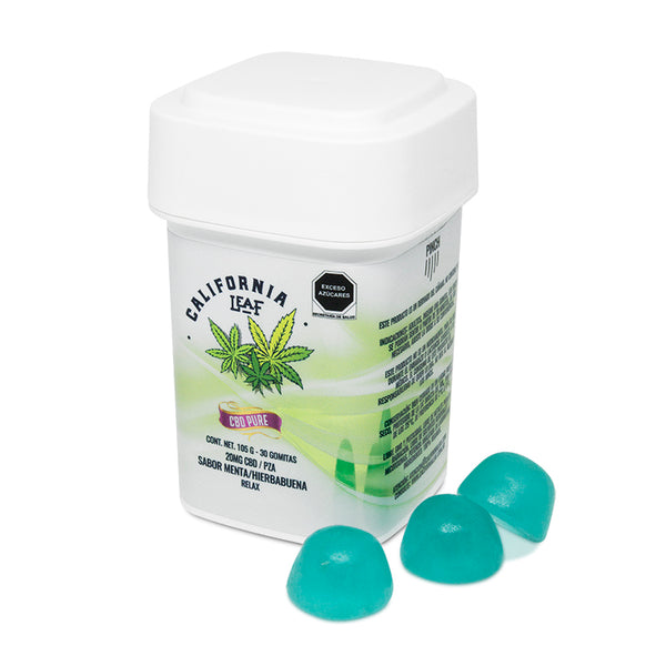 California Leaf® | Pure CBD E Gummies. Isolate 20 mg/pc | 30 or 15 pieces