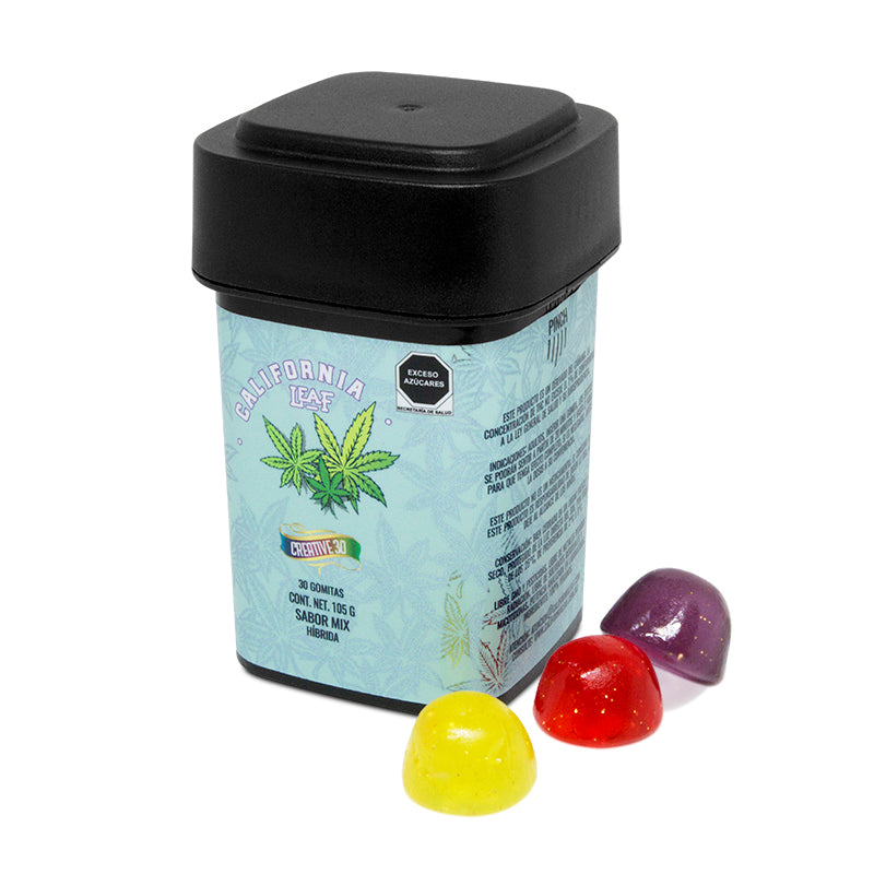 California Leaf® | Gomitas Creative Delta 8 THC 30 ó 50 mg/pza | 15, 25 ó 30 piezas