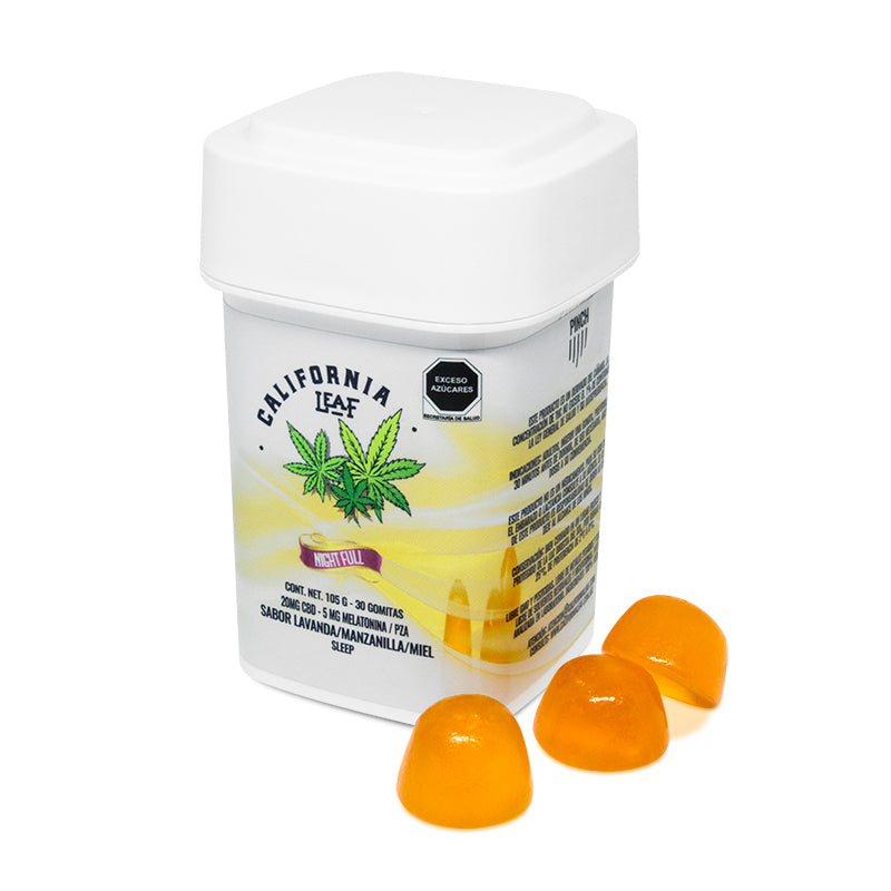 California Leaf® | Night Full CBD Gummies C/ Melatonin 20 mg/pc | 15 or 30 pieces